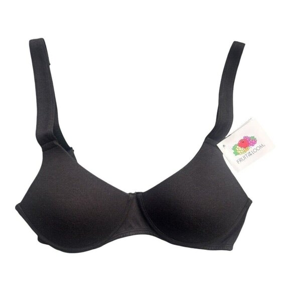 Fruit of the Loom FT663 Women's Anti-Gravity Wire-Free Bra Black 34A - Picture 3 of 6